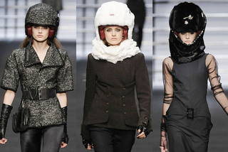 Illustration for article titled Fashion's New Look: Space-Age Warriors. Android Bikers. And Foam!